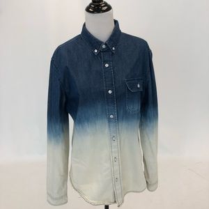 Ombré button down shirt